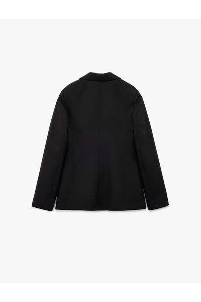 Koton Long Sleeve Pocket Buttoned Double Breasted Blazer Jacket