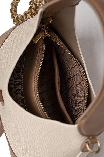 Levidor 930409 Women's Gold Chain Accessory Handbag Mink