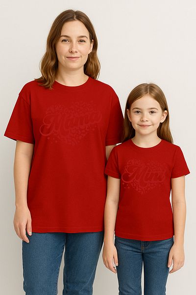 SVART WEAR Mama Mini Mother Daughter Matching T-Shirt Set T-Shirt Twin Mother Daughter Oversize Mama Mini (Single Price)