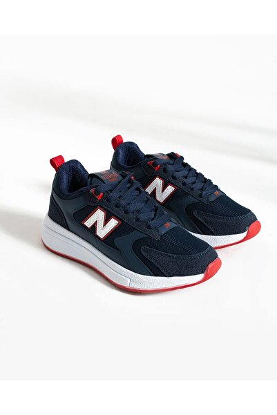 Miss dark Merdane Spor Ayakkabı – Lacivert Beyaz Bağcıklı Nefes Alabilen Esnek Tabanlı Günlük Spor Ayakkabı