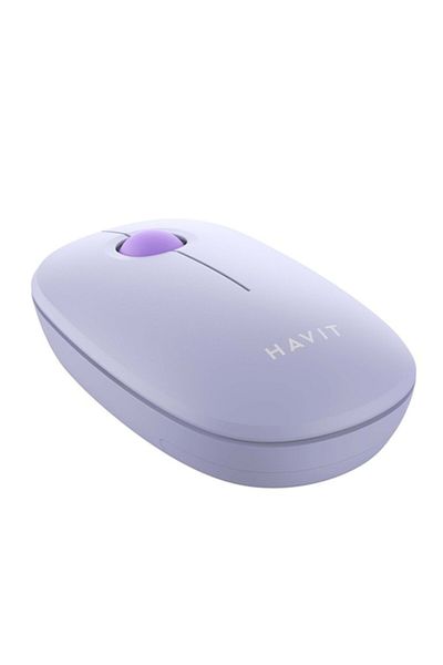 onix Mouse Wireless 2.4Ghz, Ultra Responsive HAVIT, 1600 DPI, din ABS, cu Baterie AA, Mov