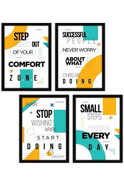 Emoda home Trove ملصقات جدارية تحفيزية من الزجاج الصناعي لتزيين المنزل والمكت...