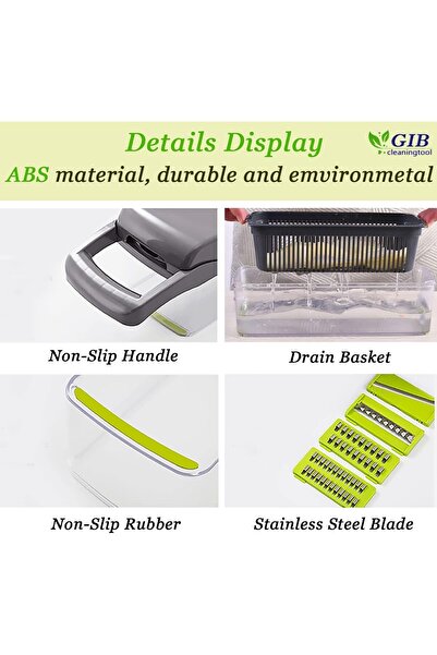 Generic Vegetable Chopper Onion Chopper Pro Spiralizer Multifunctional 15 in 1