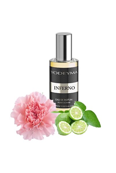 Yodeyma Inferno Eau de Parfum for Men, Bergamot and Leather, 15ml
