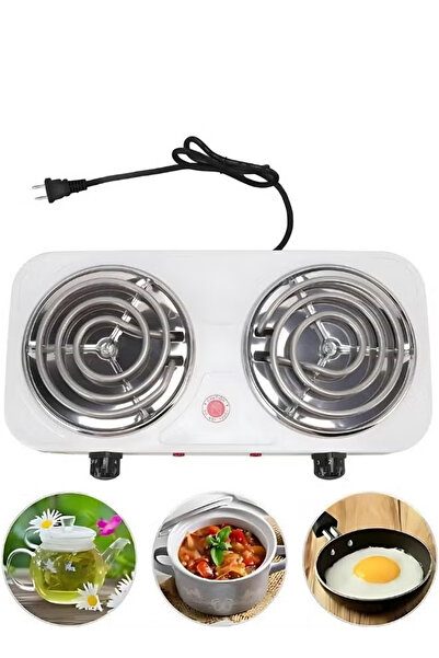 Primo Plus 2000W Portable Electric Double Coil Stove with Dual Control and 5 Level Temperature Control