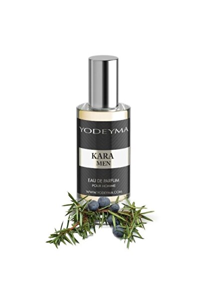 Yodeyma Kara Men Eau de Parfum for Men, Juniper, Rosemary, and Plum Lichen Notes, 15ml