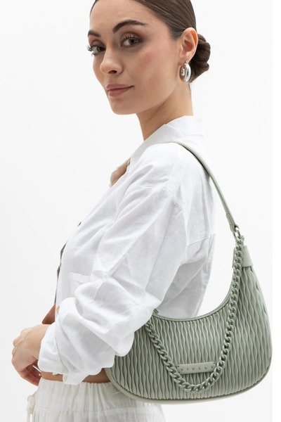 Sisley Жіноча ручна та черезпоясна сумка SLY208 Зелена