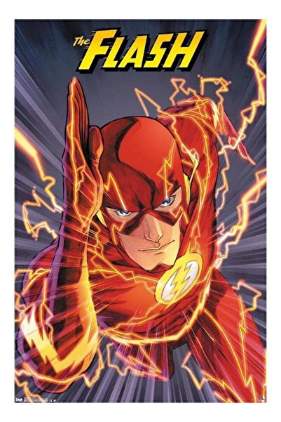 Emoda home Trove ملصق حائط فلاش من دي سي كوميكس (22.375 × 34 بوصة) - طباعة فن...