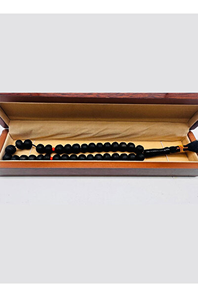 M.A Traders Original Black Zaytoon Prayer Beads–33 Beads Rosary-10mm Bead Size-Olive Wood Tasbih (Without Box)