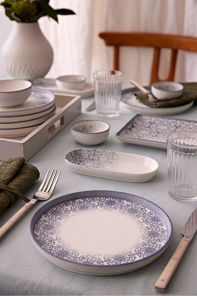 Kütahya Porselen Bone Nordic 15 Piece Breakfast Set for 6 People