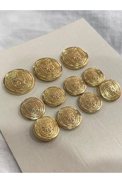 balım hobi evi Blazer Jachetă și haine Set nasturi Metal Galben