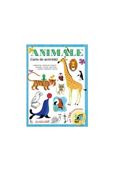 Editura Litera Animale. Carte de activitati. Peste 100 de autocol