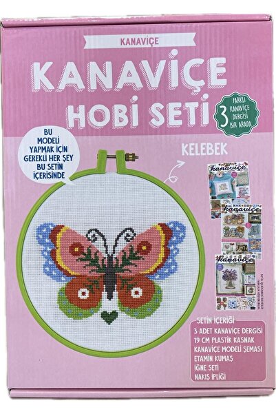 balım hobi evi Kanaviçe Dergisi 3Farklı Sayı Ve Kanaviçe Nakışı Kiti Kelebek ...