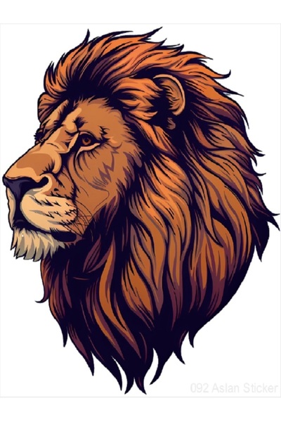 OTO SÜSLEN İSTANBUL Sticker Aslan 10x11cm