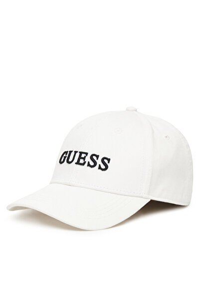 Guess Șapcă de baseball unisex albă AW5360COT01