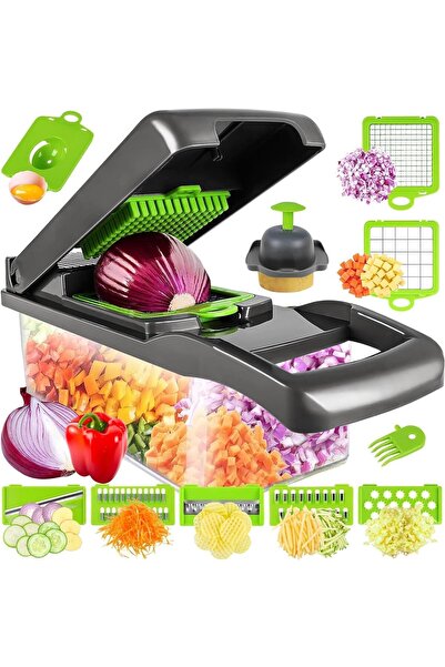 Generic NEW Vegetable Chopper, Pro Food Chopper, 14 in 1 Veggie Chopper, Onio...