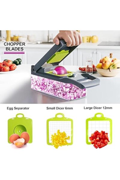 Generic Vegetable Chopper, Pro Onion Chopper, Multifunctional 13 in 1 Food Chopper