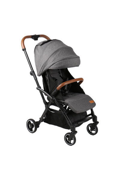 BABYDREAM عربة أطفال مريحة قابلة للطي - رمادي