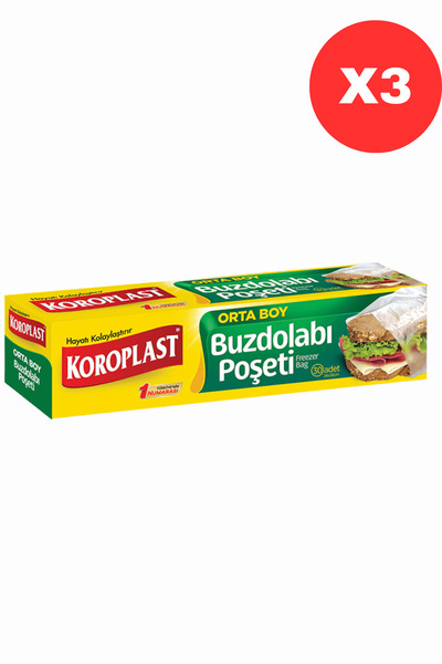 Koroplast Refrigerator Bag Medium Size 20Pcs X3