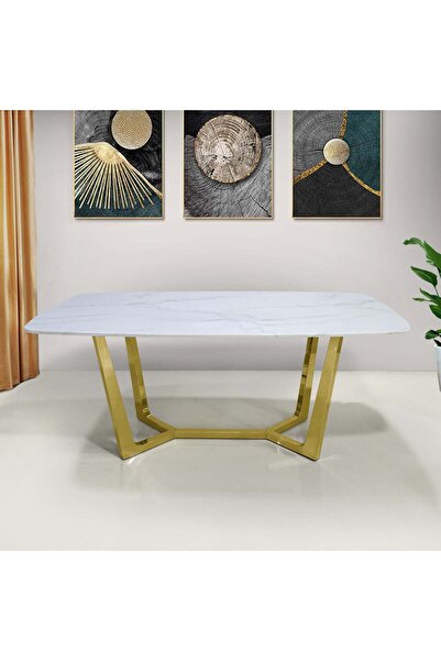 Vanity Living Dining Table - Capella Gold 6-Seater