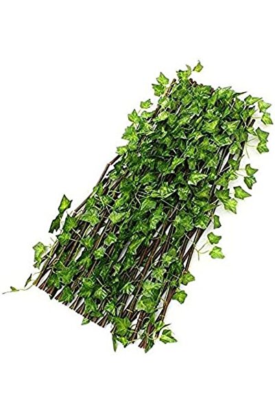 genric FFD Wooden Fence with Artificial Green Plants Green Leaves Expandable ...
