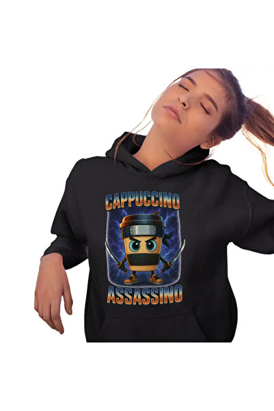OEM Hanorac Femei Brainrot Cappuccino Assassino Ninja