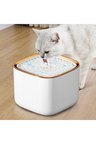 NECOMI Cat Water Fountain, 3L Ultra Quiet Dog Automatic Water Dispenser with Water Filter and Power