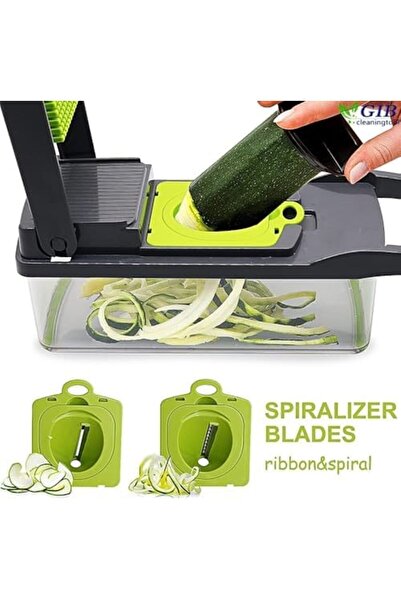 Generic Vegetable Chopper Onion Chopper Pro Spiralizer Multifunctional 15 in 1