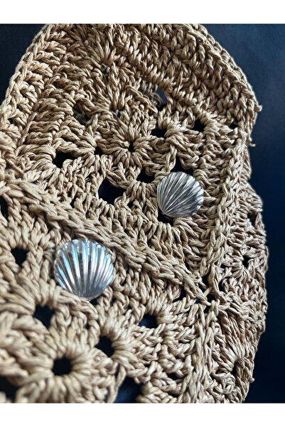 Serena Company Silver Midye Çift Taraflı Trend Küpe