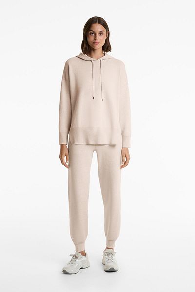 Oysho Long knit hoodie