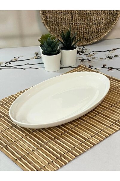 ACAR Arıa Collection 29 cm Oval Plate Tkebt Single Color