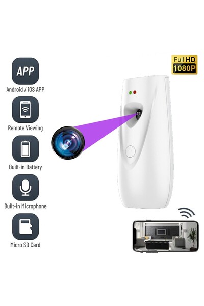 OEM WiFi Spy Camera, ADS05-W, Hidden in Air Freshener, Full HD, Audio Video