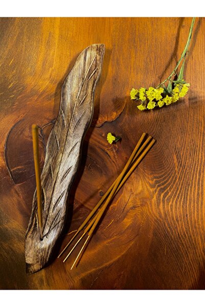 LEKUREN Yaprak Kayık Tütsülük Uzun Tütsülük (Tütsü Hediyeli)