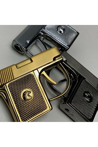 HEPBİMODA Mini Cep Tabanca Çakmağı Hediyelik Çakmak