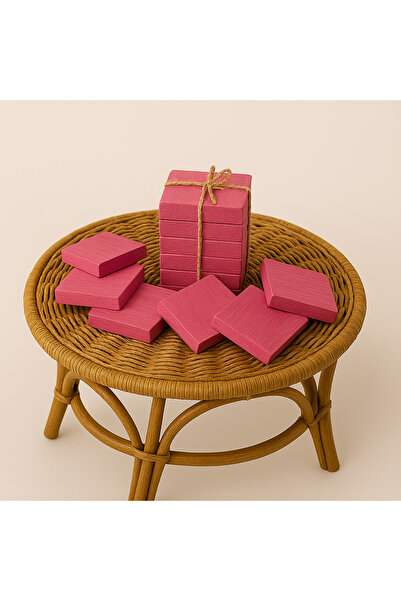 DemCey Home Wooden Coasters 8X8 cm Set of 6