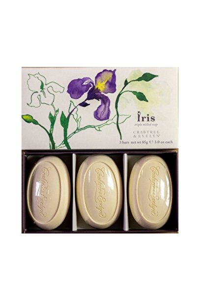 crabtree evelyn Crabtree & Evelyn Iris Moisturizing Soap Set of 3, 3 x 85 g