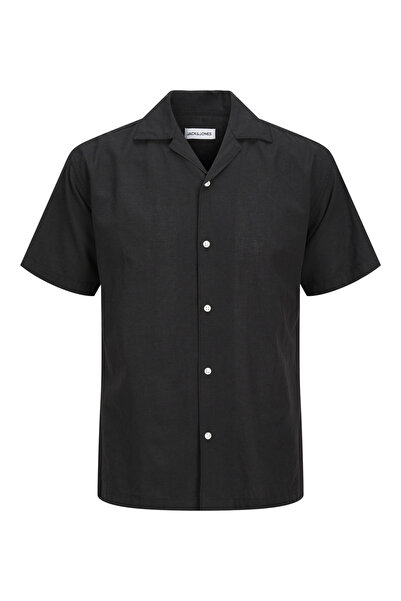 Jack & Jones Solid Resort Collar Regular Fit Shirt