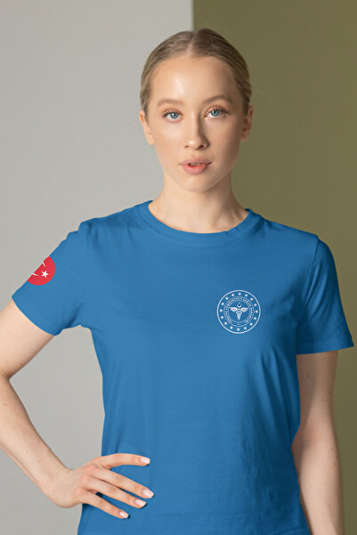 Pratik Medikal Tirkizna 112 Hitna medicinska okrugla kragna majica unisex