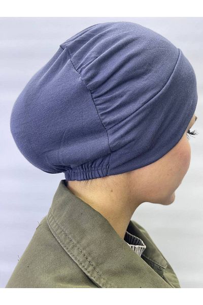 ALDAİR Hijab Elastic Non-Slip Seamless Snap-On Marine Cap Practical Bonnet