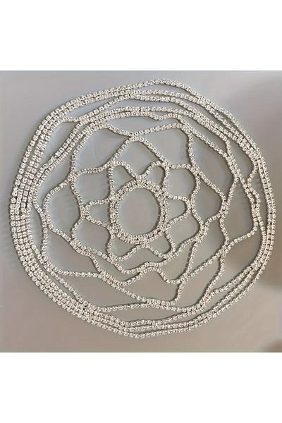 seltuğ Stylish White Stone Tassel Headboard
