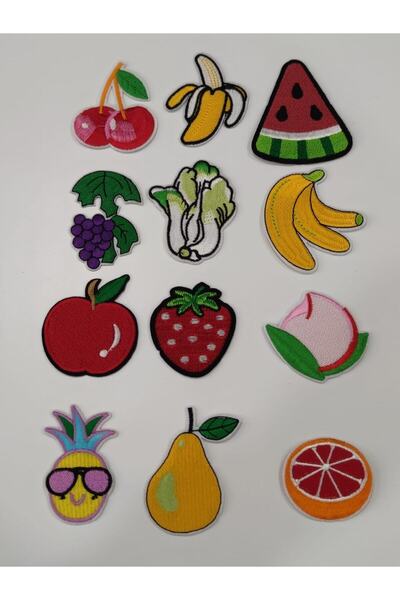 balım hobi evi مجموعة تزيين بطابع الفواكه في 12 نموذجًا مختلفًا