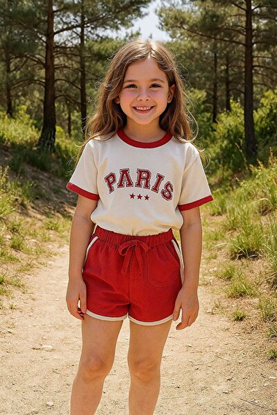 aybabykids Set pantaloni scurți pentru fete Paris Written