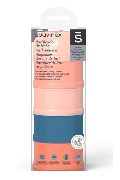 Suavinex Milk Powder Dispenser - Orange/Pink