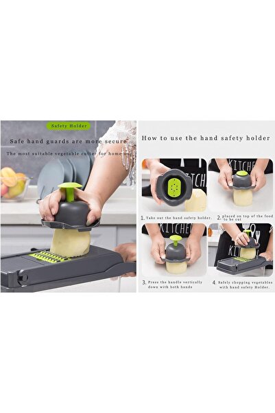 Generic Vegetable Chopper, 12 in 1 Onion Mincer Chopper Dicer Mandoline Slicer