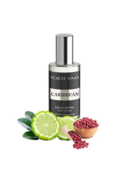 Yodeyma Caribbean Eau de Parfum for Men, notes of bergamot, pink pepper, and wood, 15ml