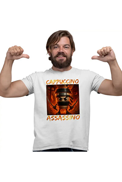 OEM Tricou Barbati Brainrot Italia Cappuccino Assassino
