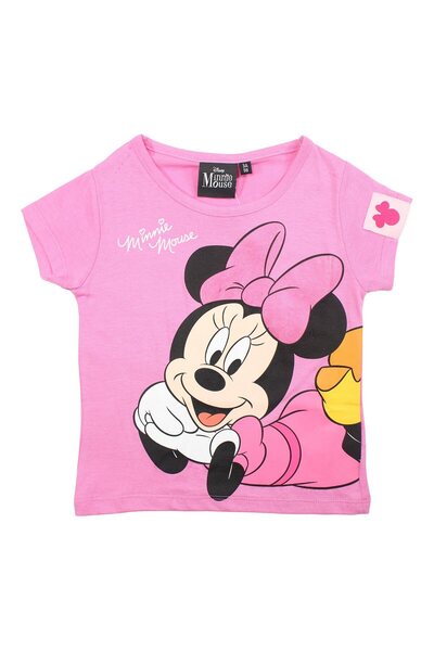 Minnie Mouse Children's T-shirt, 100% cotton, multicolor, Happy, Minnie Mouse, Disney