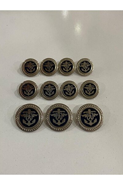 balım hobi evi Blazer Ceket ve Palto Düğmesi Takımı Metal siyah