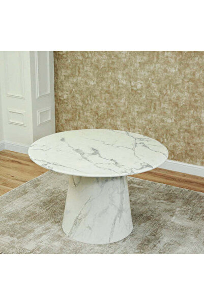 Vanity Living Dining Table - Acerra Marble Black and White 4 Seater