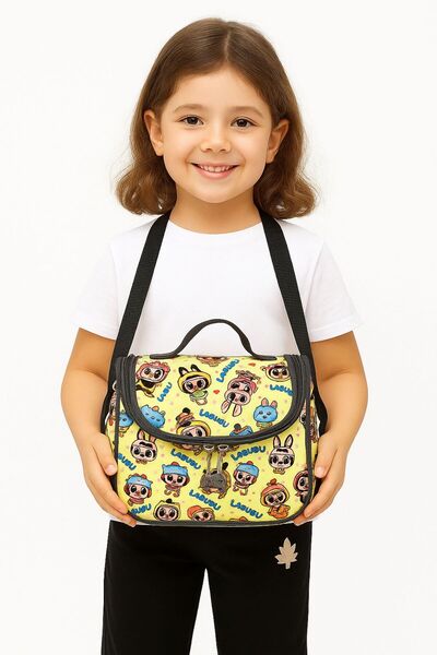 Bambus Home Labubu Karakter Termoslu Su Geçirmez Yalıtımlı Lüks Beslenme Çantası